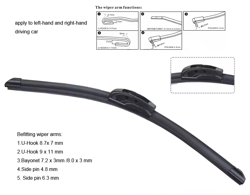 wiper blade size chart